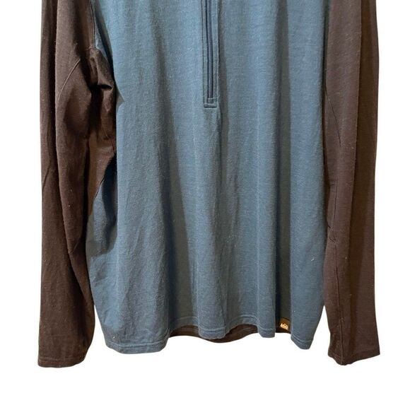 REI Men's Merino Wool Long-Sleeve Half-Zip Base Layer Top XL - Picture 5 of 9